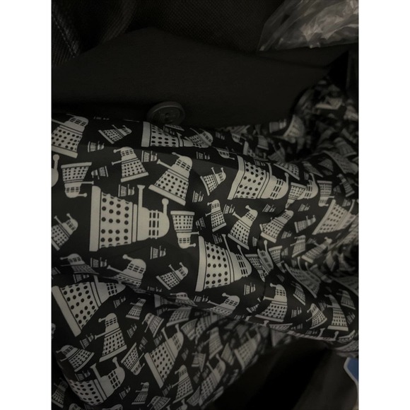 Doctor Who Dalek Subtle Slim Fit Suit Jacket Black Size 46 Fun Suit - Picture 3 of 3